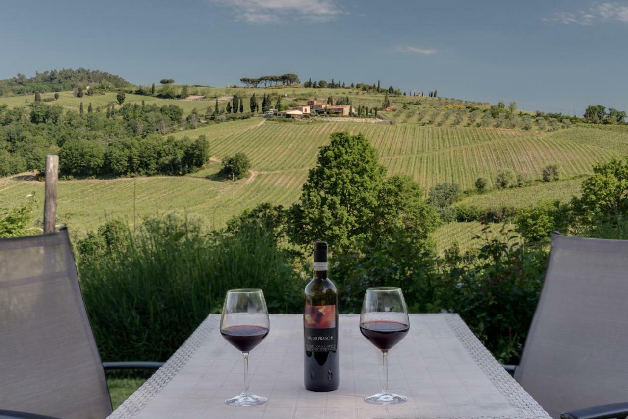 Villa Del Sole San Gimignano Bagian luar foto